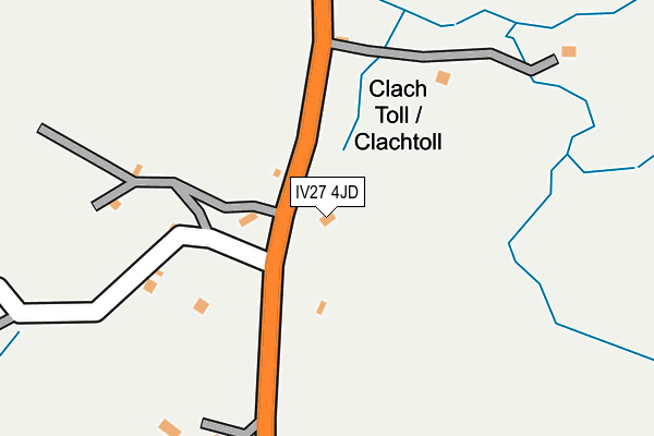 IV27 4JD map - OS OpenMap – Local (Ordnance Survey)