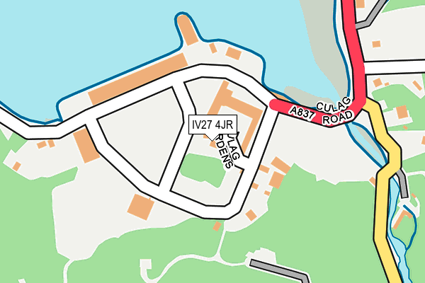 IV27 4JR map - OS OpenMap – Local (Ordnance Survey)