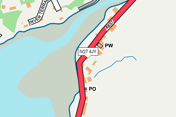 IV27 4JY map - OS OpenMap – Local (Ordnance Survey)