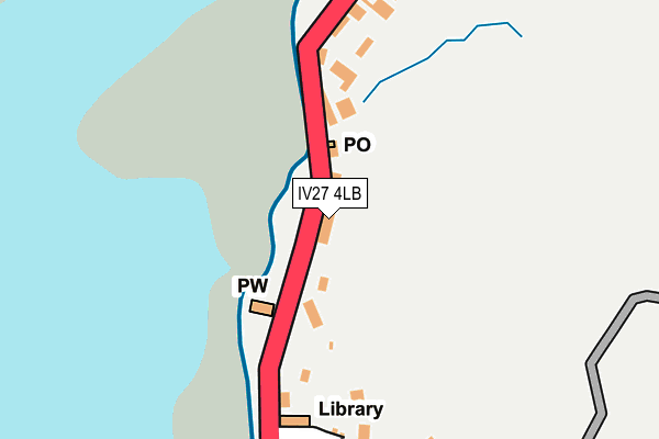 IV27 4LB map - OS OpenMap – Local (Ordnance Survey)