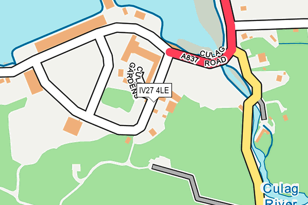 IV27 4LE map - OS OpenMap – Local (Ordnance Survey)