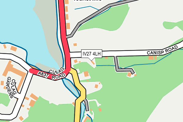 IV27 4LH map - OS OpenMap – Local (Ordnance Survey)