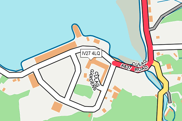 IV27 4LQ map - OS OpenMap – Local (Ordnance Survey)