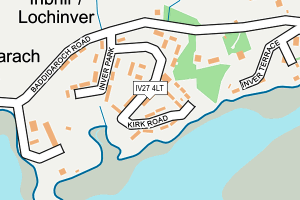 IV27 4LT map - OS OpenMap – Local (Ordnance Survey)