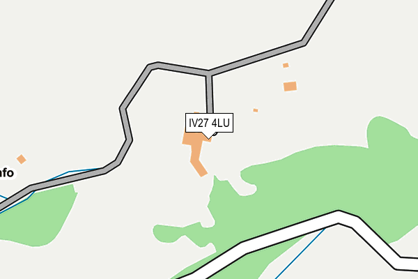 IV27 4LU map - OS OpenMap – Local (Ordnance Survey)