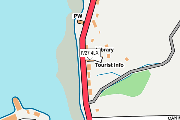 IV27 4LX map - OS OpenMap – Local (Ordnance Survey)