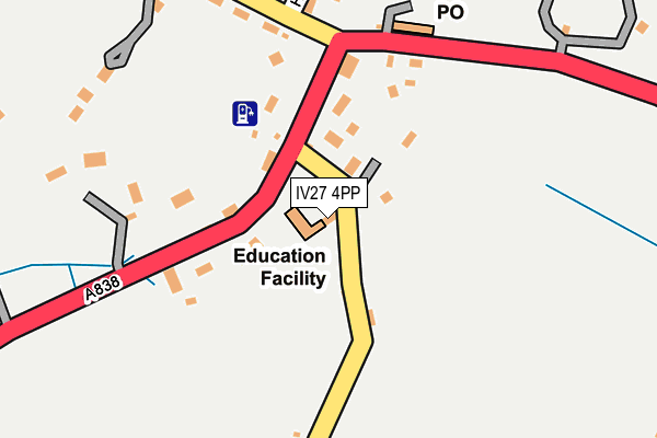 IV27 4PP map - OS OpenMap – Local (Ordnance Survey)