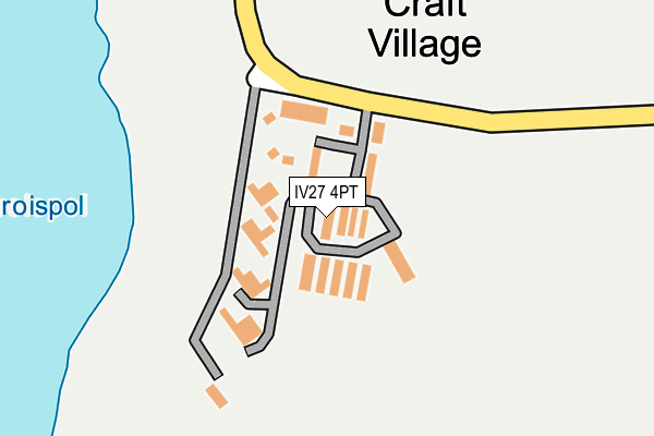 IV27 4PT map - OS OpenMap – Local (Ordnance Survey)