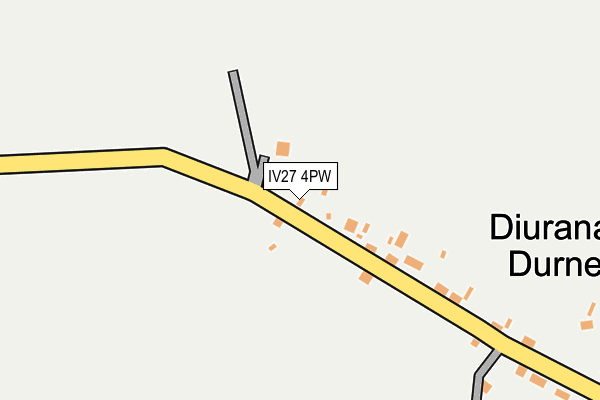 IV27 4PW map - OS OpenMap – Local (Ordnance Survey)