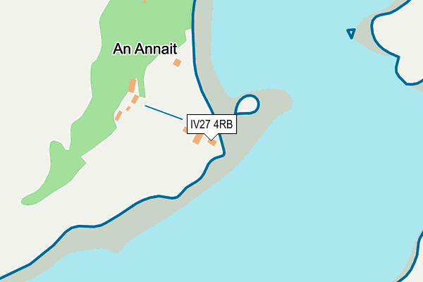 IV27 4RB map - OS OpenMap – Local (Ordnance Survey)
