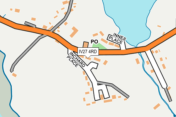 IV27 4RD map - OS OpenMap – Local (Ordnance Survey)