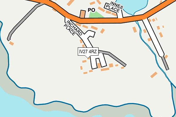 IV27 4RZ map - OS OpenMap – Local (Ordnance Survey)