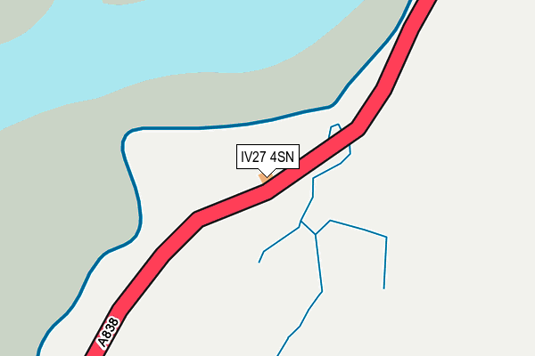 IV27 4SN map - OS OpenMap – Local (Ordnance Survey)