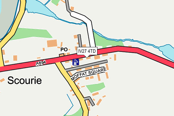 IV27 4TD map - OS OpenMap – Local (Ordnance Survey)