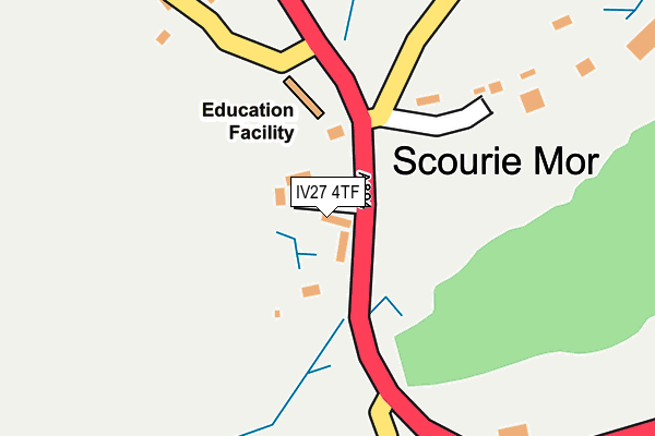 IV27 4TF map - OS OpenMap – Local (Ordnance Survey)