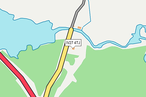 IV27 4TJ map - OS OpenMap – Local (Ordnance Survey)