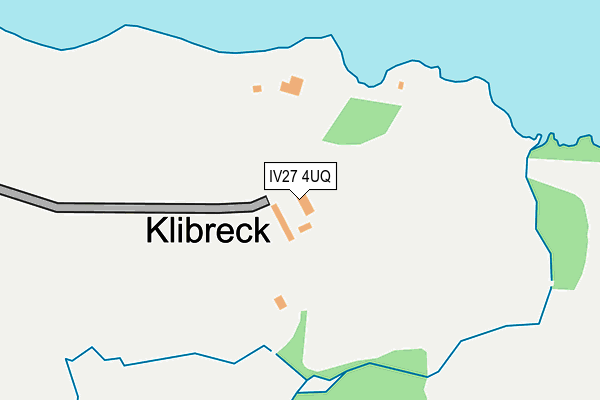 IV27 4UQ map - OS OpenMap – Local (Ordnance Survey)