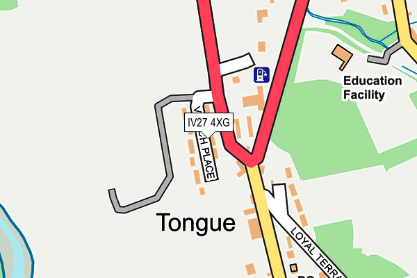 IV27 4XG map - OS OpenMap – Local (Ordnance Survey)