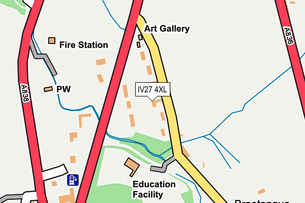 IV27 4XL map - OS OpenMap – Local (Ordnance Survey)