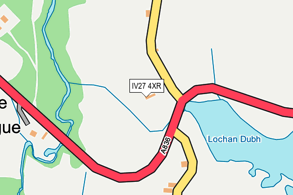 IV27 4XR map - OS OpenMap – Local (Ordnance Survey)