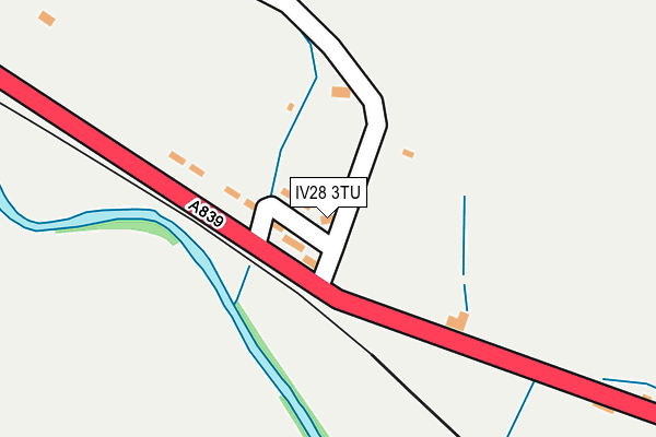 IV28 3TU map - OS OpenMap – Local (Ordnance Survey)