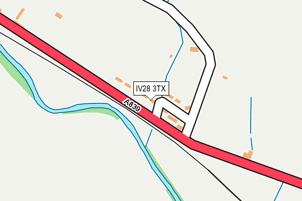 IV28 3TX map - OS OpenMap – Local (Ordnance Survey)