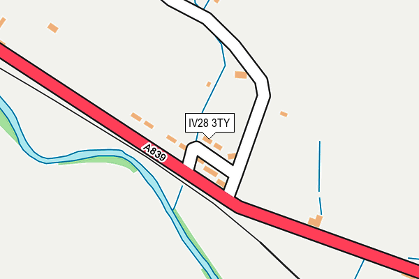 IV28 3TY map - OS OpenMap – Local (Ordnance Survey)