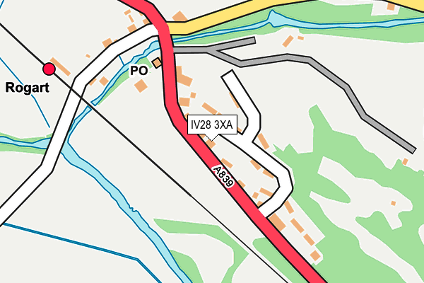 IV28 3XA map - OS OpenMap – Local (Ordnance Survey)