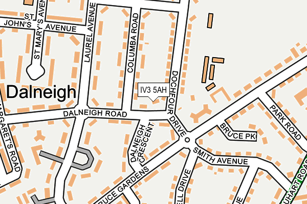 IV3 5AH map - OS OpenMap – Local (Ordnance Survey)