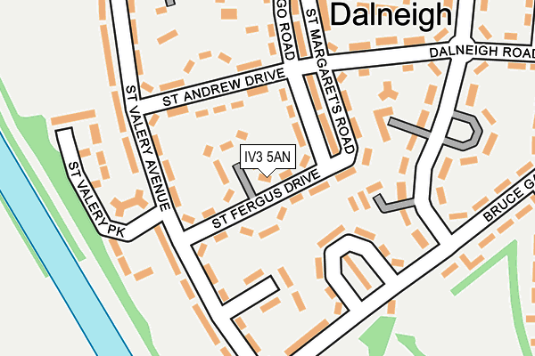 IV3 5AN map - OS OpenMap – Local (Ordnance Survey)