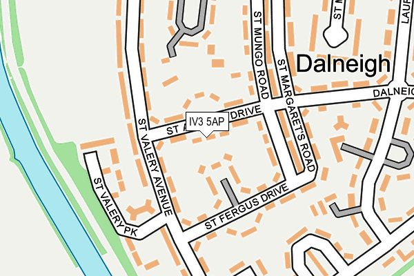 IV3 5AP map - OS OpenMap – Local (Ordnance Survey)