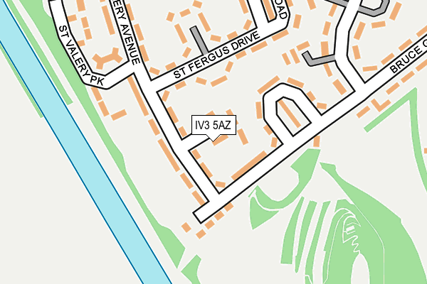 IV3 5AZ map - OS OpenMap – Local (Ordnance Survey)