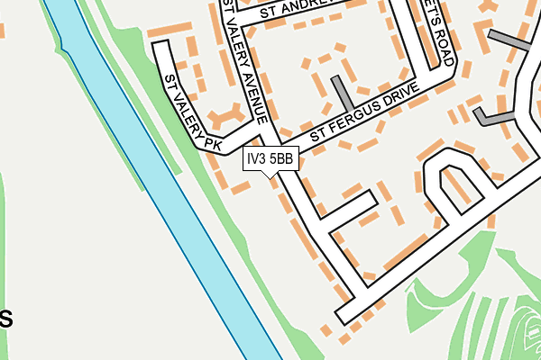 IV3 5BB map - OS OpenMap – Local (Ordnance Survey)