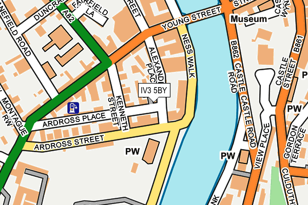 IV3 5BY map - OS OpenMap – Local (Ordnance Survey)