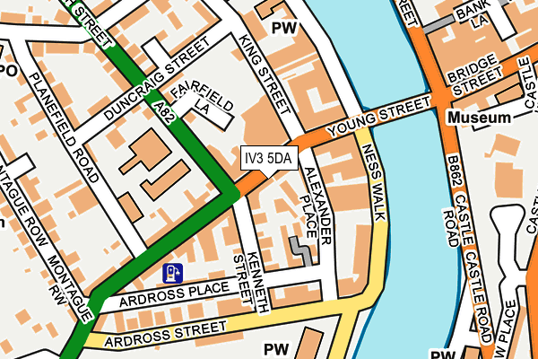 IV3 5DA map - OS OpenMap – Local (Ordnance Survey)