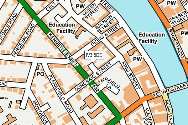 IV3 5DE map - OS OpenMap – Local (Ordnance Survey)