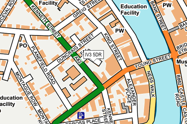 IV3 5DR map - OS OpenMap – Local (Ordnance Survey)