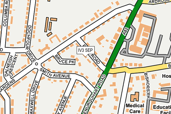 IV3 5EP map - OS OpenMap – Local (Ordnance Survey)