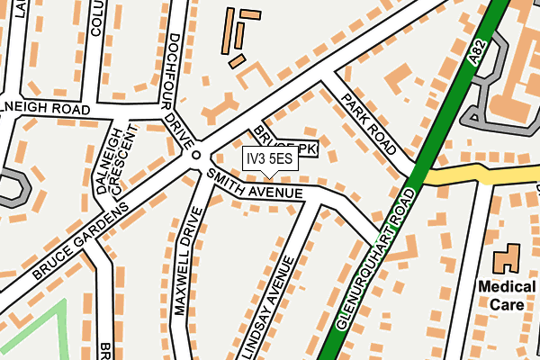 IV3 5ES map - OS OpenMap – Local (Ordnance Survey)