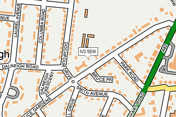 IV3 5EW map - OS OpenMap – Local (Ordnance Survey)