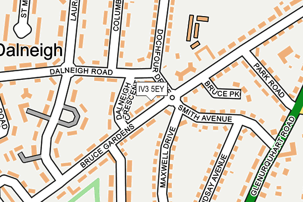 IV3 5EY map - OS OpenMap – Local (Ordnance Survey)