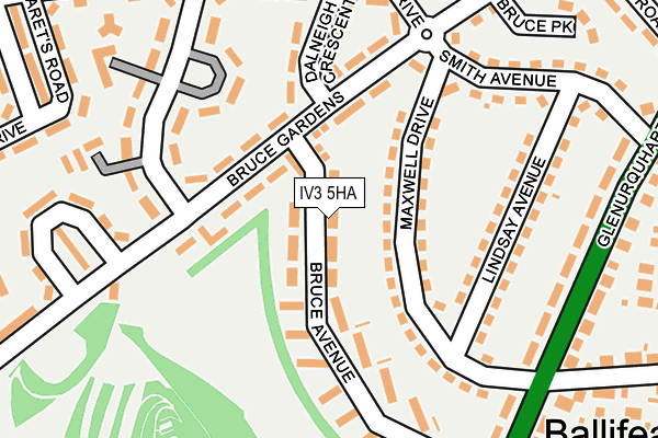 IV3 5HA map - OS OpenMap – Local (Ordnance Survey)