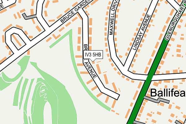 IV3 5HB map - OS OpenMap – Local (Ordnance Survey)