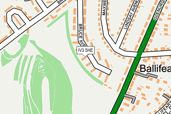 IV3 5HE map - OS OpenMap – Local (Ordnance Survey)