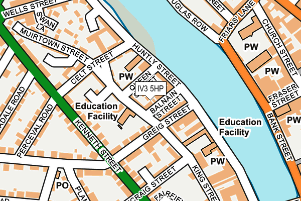 IV3 5HP map - OS OpenMap – Local (Ordnance Survey)