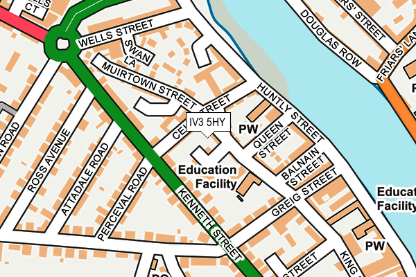 IV3 5HY map - OS OpenMap – Local (Ordnance Survey)