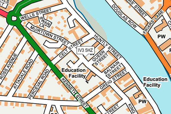 IV3 5HZ map - OS OpenMap – Local (Ordnance Survey)