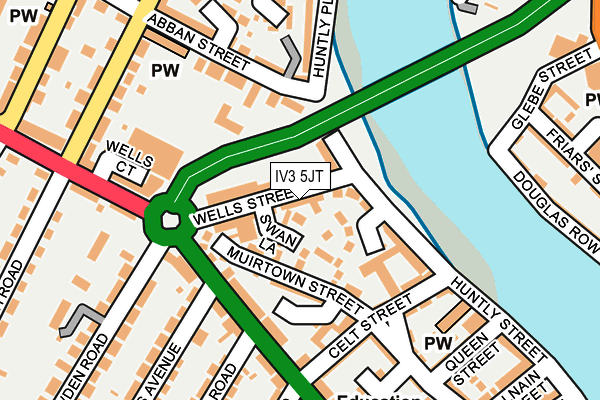 IV3 5JT map - OS OpenMap – Local (Ordnance Survey)