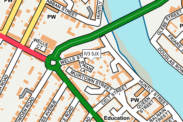 IV3 5JX map - OS OpenMap – Local (Ordnance Survey)