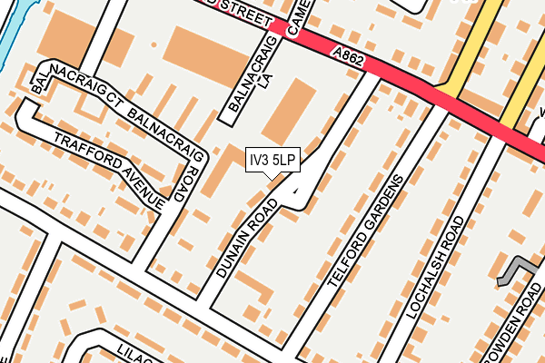 IV3 5LP map - OS OpenMap – Local (Ordnance Survey)